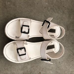 White high sandals